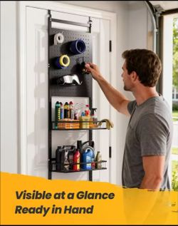 over the door garage organizer.