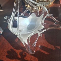 Vintage Murano Glass Lavorazione Arte Basket/Bowl