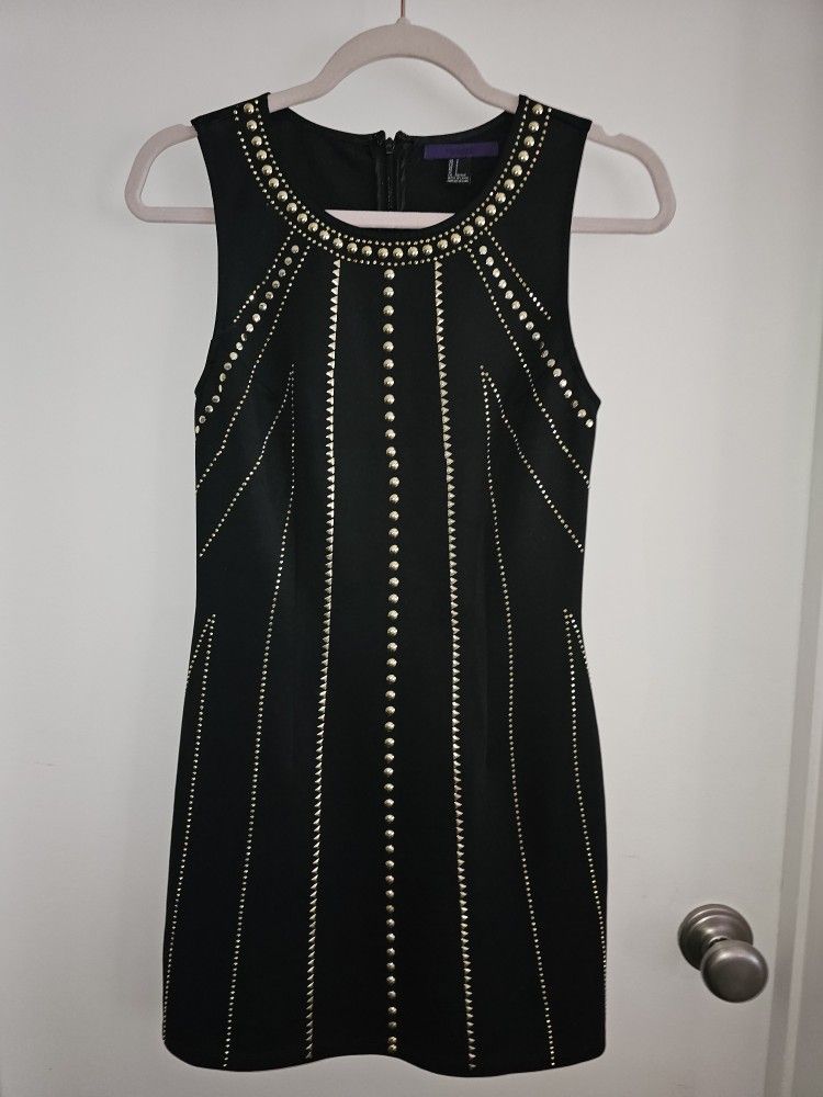 Black Gold Stus Dress Sz S