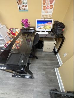 Glass Desk