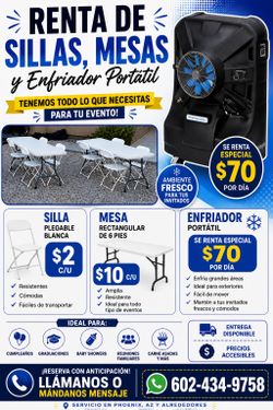SILLAS Y MESAS