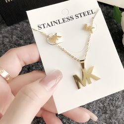 Michael Kors Necklace Set Stainless Steel