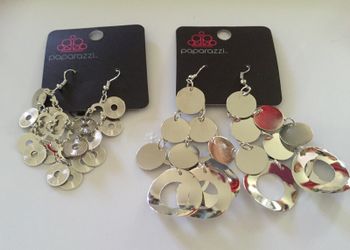 Paparazzi Silver Earrings
