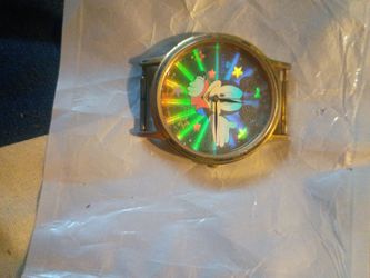 Mickey mouse holographical watch face bezel