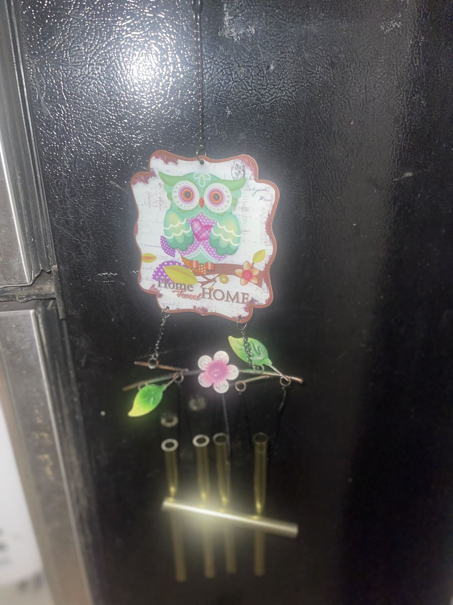 “Home Sweet Home” Owl Wind Chimes