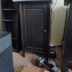 Cabinet Black Composite Wood