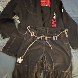 Never Used UFC Gym BJJ Gi – Black, Jacket & Pants Set (Adult)