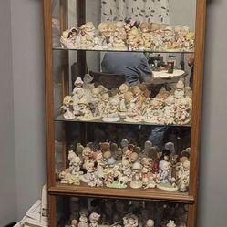 Cabinet And Around 100 Precious Moments 