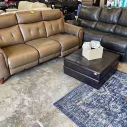 Leather Recliner Sofa New &999 Each 