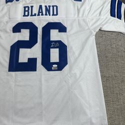Daron Bland Signed Autograph Custom Jersey - JSA Coa Sticker Only - Dallas Cowboys 