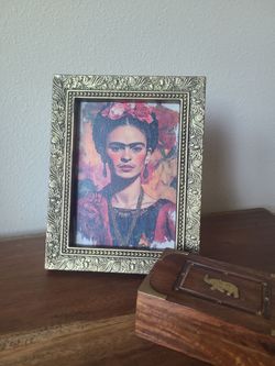 Frida Kahlo Framed Decoupage Print