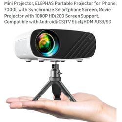 Mini Projector for iPhone, ELEPHAS 2025 Upgraded