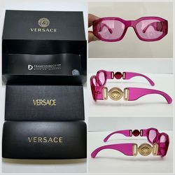 New In Box Authentic Versace VE4361 Biggie Transparent Sunglasses