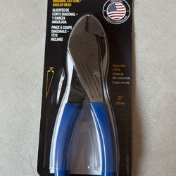Klein Diagonal Cutting Pliers, Angled Head, 8-Inch