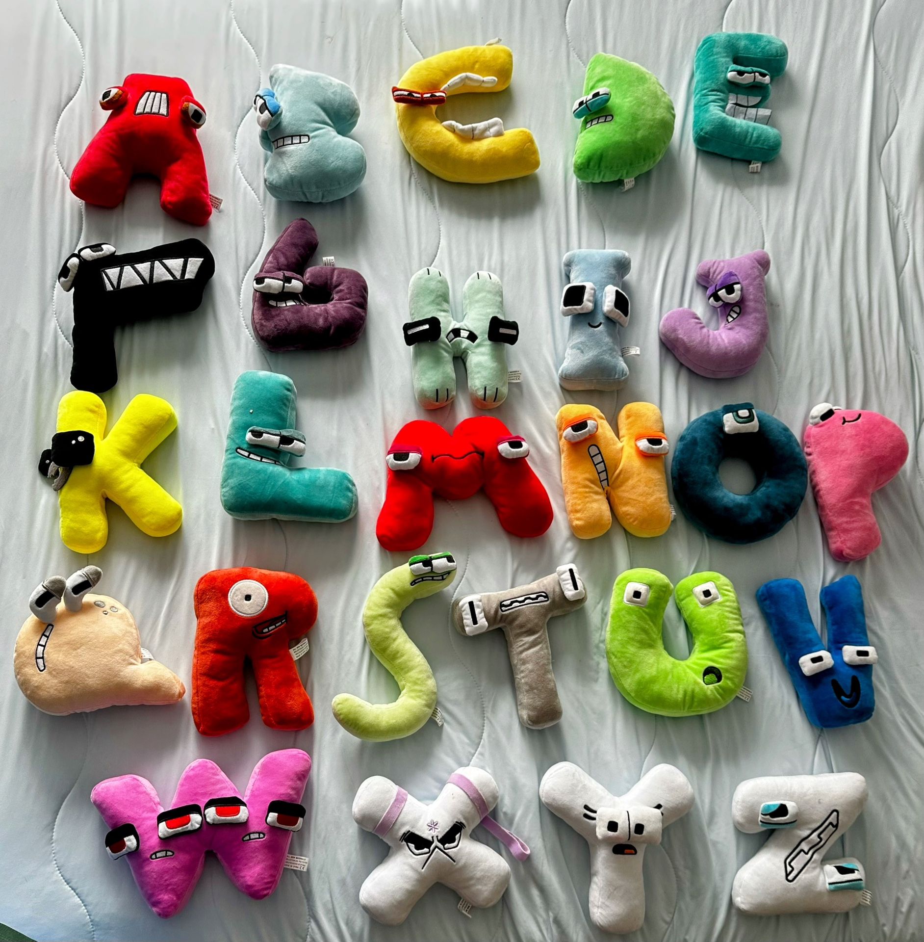 Alphabet Lore Plush Toys Anime Doll Kawaii 26 English Letters Stuffed Toys Kids Enlightenment Montessori Plush Toy