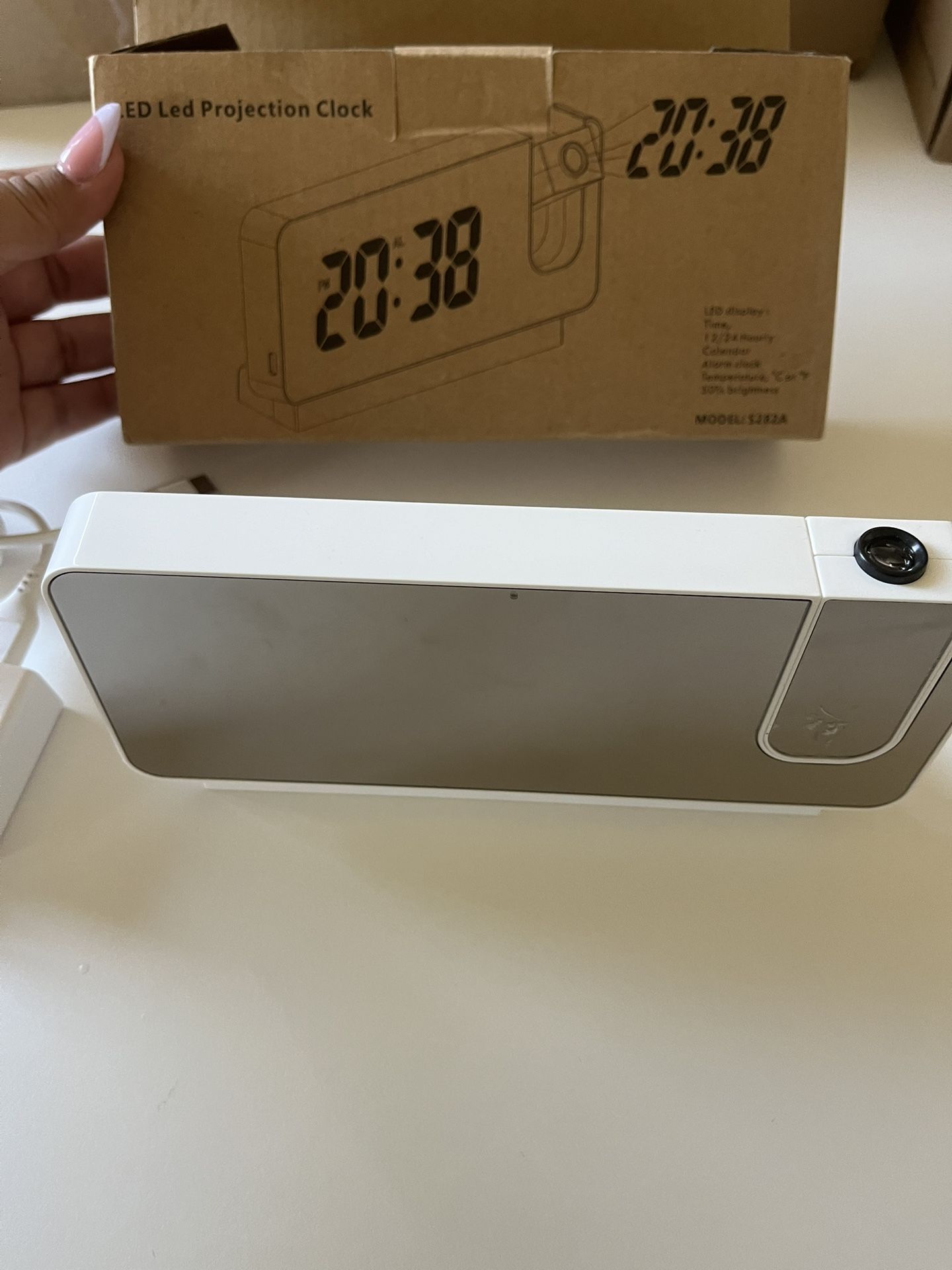 LED projection clock
