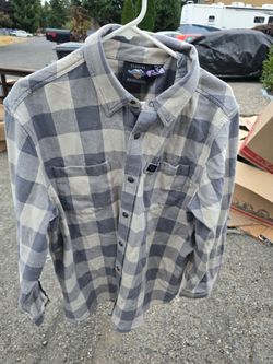 Mens XL Harley Davidson Flannel Shirt