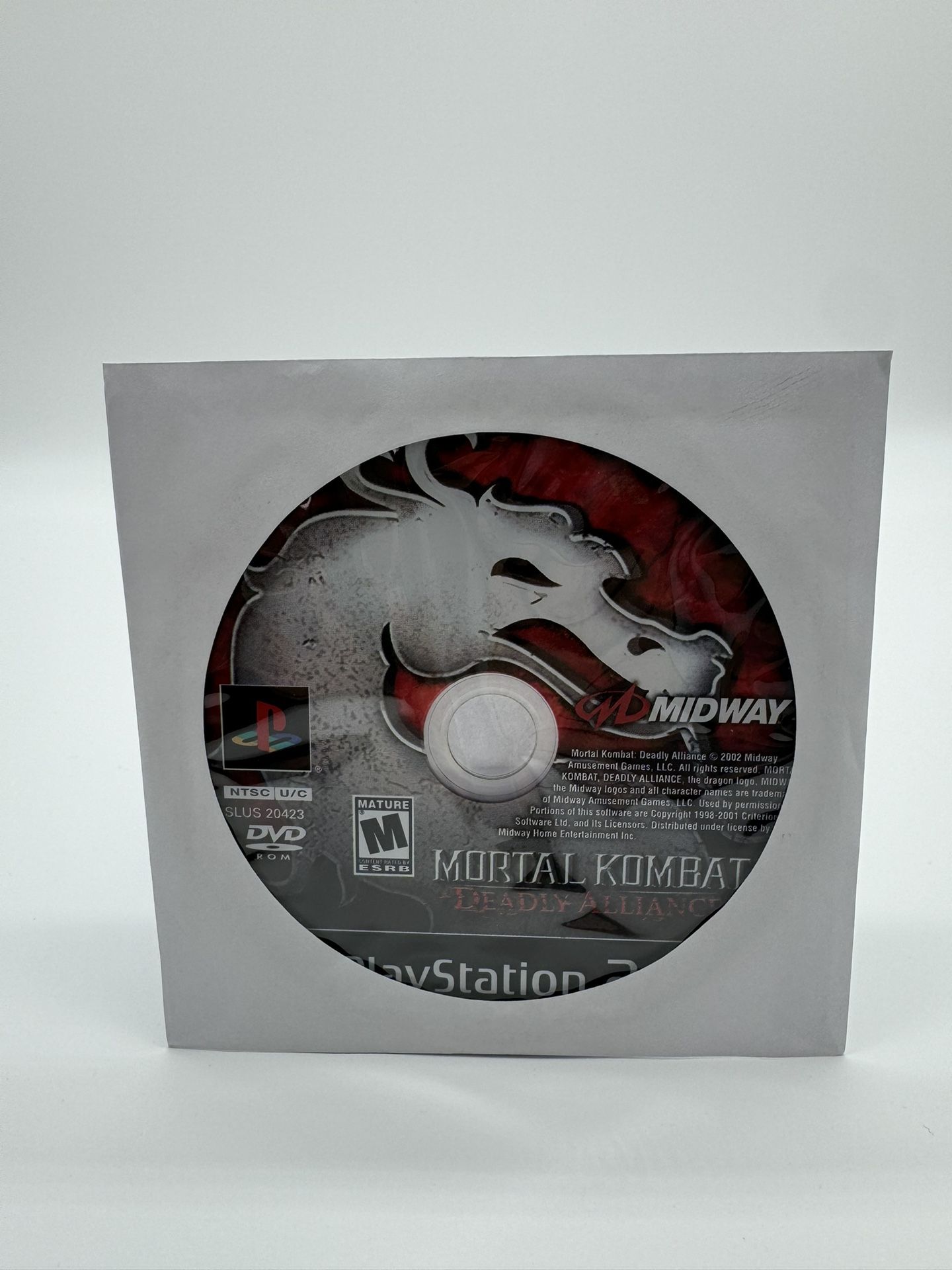 Mortal Kombat Deadly Alliance (PlayStation 2 PS2) DISC ONLY 