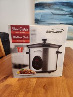 NEW IN BOX Brentwood 3 Quart Slow Cooker  (SE San Diego)