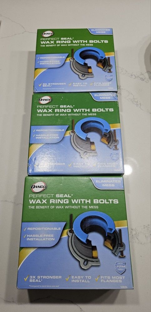 Toilet Wax Ring (Waxless) With bolts