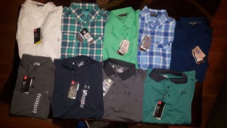BRAND NEW UNDER ARMOUR GOLF AND FISHING SHIRTS