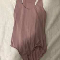 HEART & HIPS, Women’s Pink Tank Top Bodysuit, Size L
