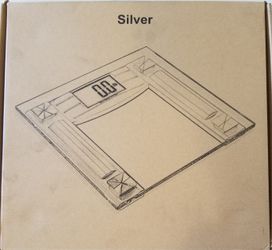 NEW Balanceform Silver Glass Solid Digital Scale