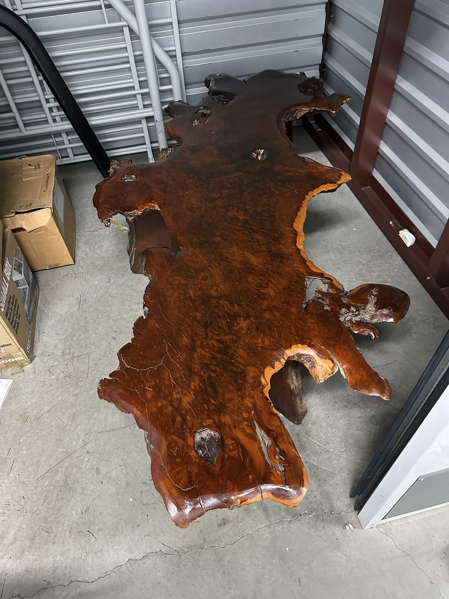 Antique Japanese Wood Slab Table