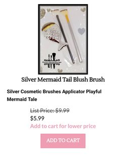 Silver mermaid Blush brush