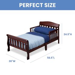 NOT ASSEMBLED Delta Children Canton Toddler Bed, Cherry
