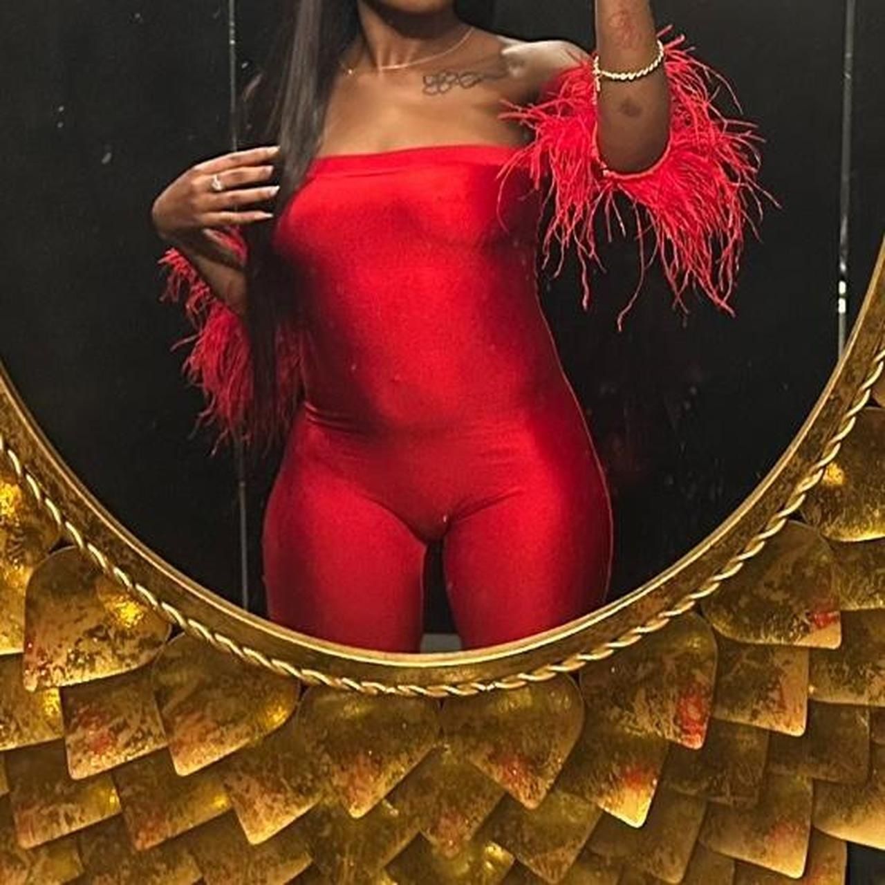 Women's Red Bodysuit