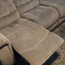 La-Z-Boy dual recliner couch 