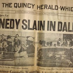 1963 Original Assassination Of JFK paper