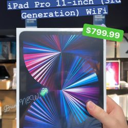 iPad Pro 11-inch 128gb Silver (3rd Generation) **Brand New**