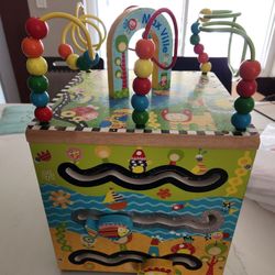 Max Ville Wooden Activity Cube Toy