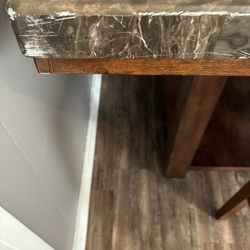Marble Table with 2 Chairs