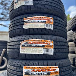 Vendo 185/70/R14 Arroyo Nuevas Instaladas Y BALANCEDAS Las 4 Llantas Por $240 ✅✅