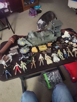 2008 Large Indiana Jones 25 vehicle figure lot with accessories and weapons