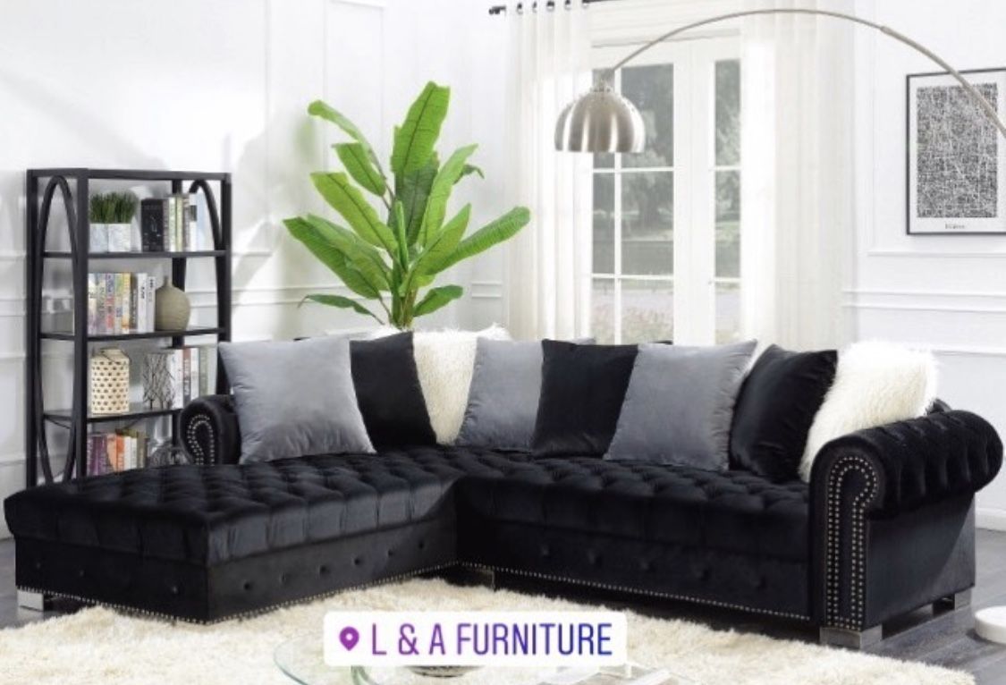 VELVET SECTIONAL