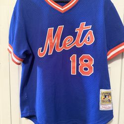 MITCHELL & NESS NY Mets Darryl Strawberry #18 Jersey