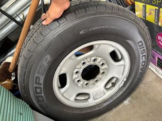 Cooper Discoverer Tire on Steel Wheel