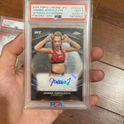 Joanna Jedrzejczyk PSA Mint 9 Auto 10 TOPPS CHROME