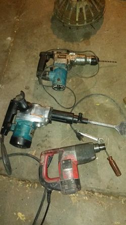 Makita demo hammer& Milwaukee hamerdrill