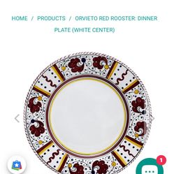 Authentic Orvieto Deruta Set Of Six For Sale