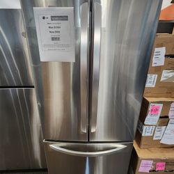 22 cu.ft.French Door Refrigerator with Ice Maker in Stainless Steel