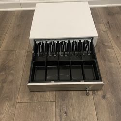 Heavy-Duty Cash Register Drawer with Key – Excellent Condition