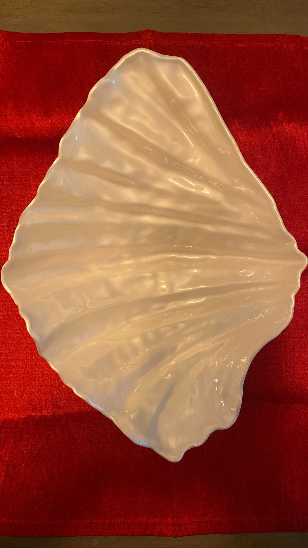 Clam melamine shell bowl