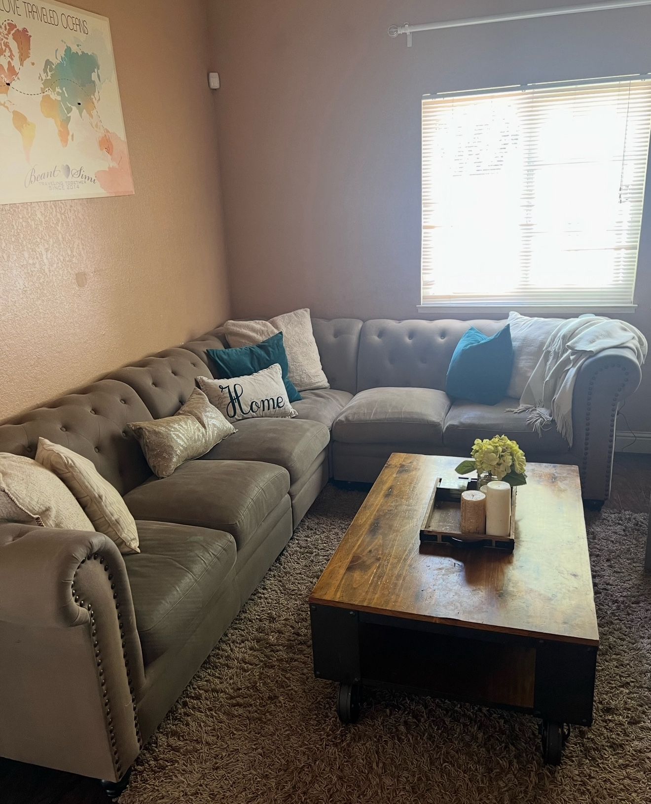 Tufted Sectional Sofa
