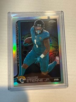 2025 Topps chrome football case hit Travis Etienne Jr 2025 Topps chrome football Travis Etien Junior case hit case hit Lightboard    Pack fresh