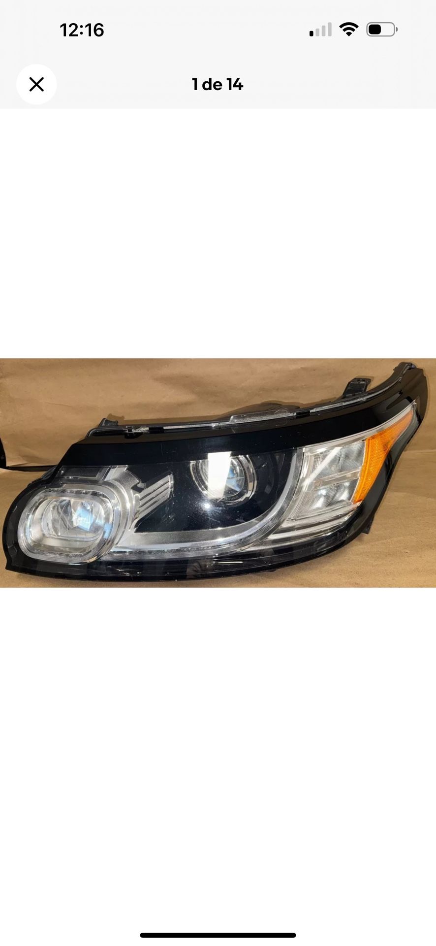 2014-2017 Land Range Rover Sport Left Driver Xenon HID AFS Headlight OEM #24